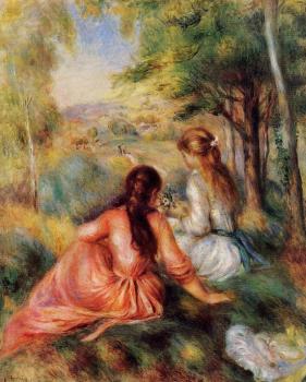 Pierre Auguste Renoir : Picking Flower, In the Field